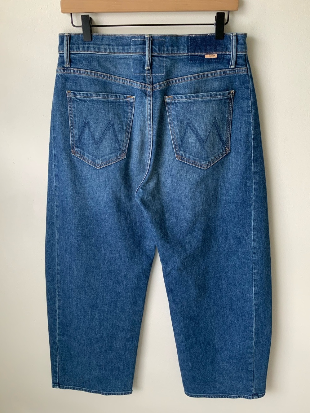 MOTHER SUPERIOR Jeans Lil’ Mother Lil’ Full Pipe Flood Blue Size 27 - Picture 3 of 13